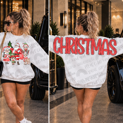 Christmas Big Backs Bundle- 27 PNG Files