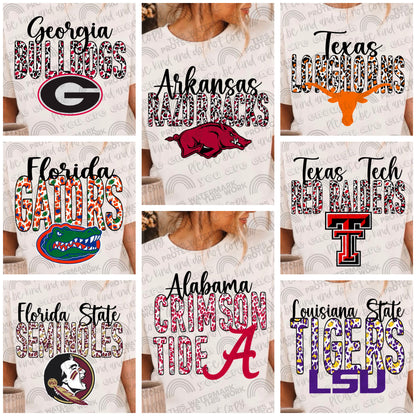 Leopard College Football Bundle- 54 PNG Files