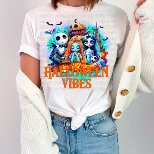 Halloween Vibes Tim Burton Mashup PNG File