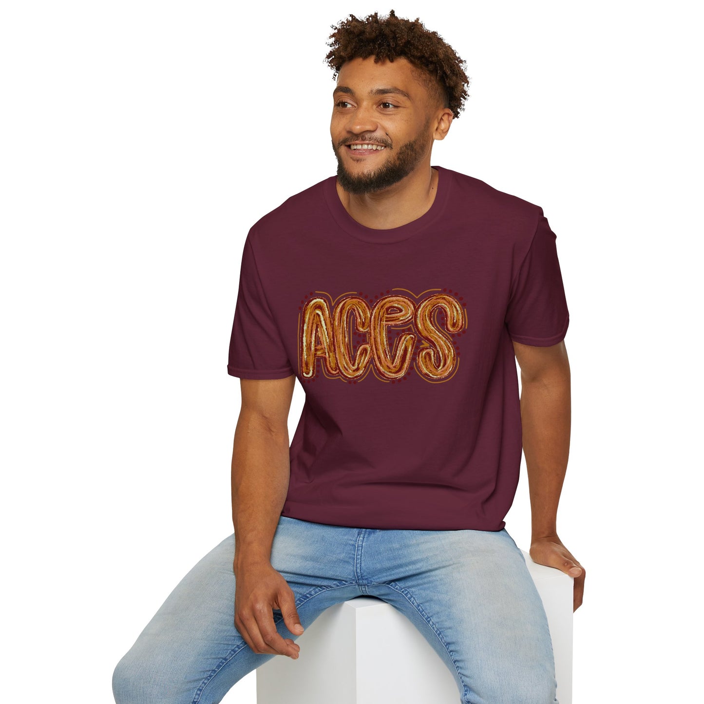 Aces Dots Adult Unisex Softstyle T-Shirt