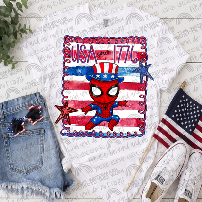 Superhero USA Since 1776 Bundle- 10 PNG Files