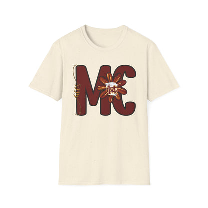 Aces Floral Letters Adult Unisex Softstyle T-Shirt