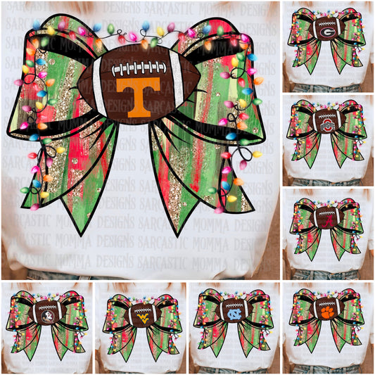 Christmas Bows College Football Teams Bundle