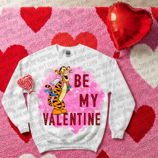 Tigger Be My Valentine PNG File