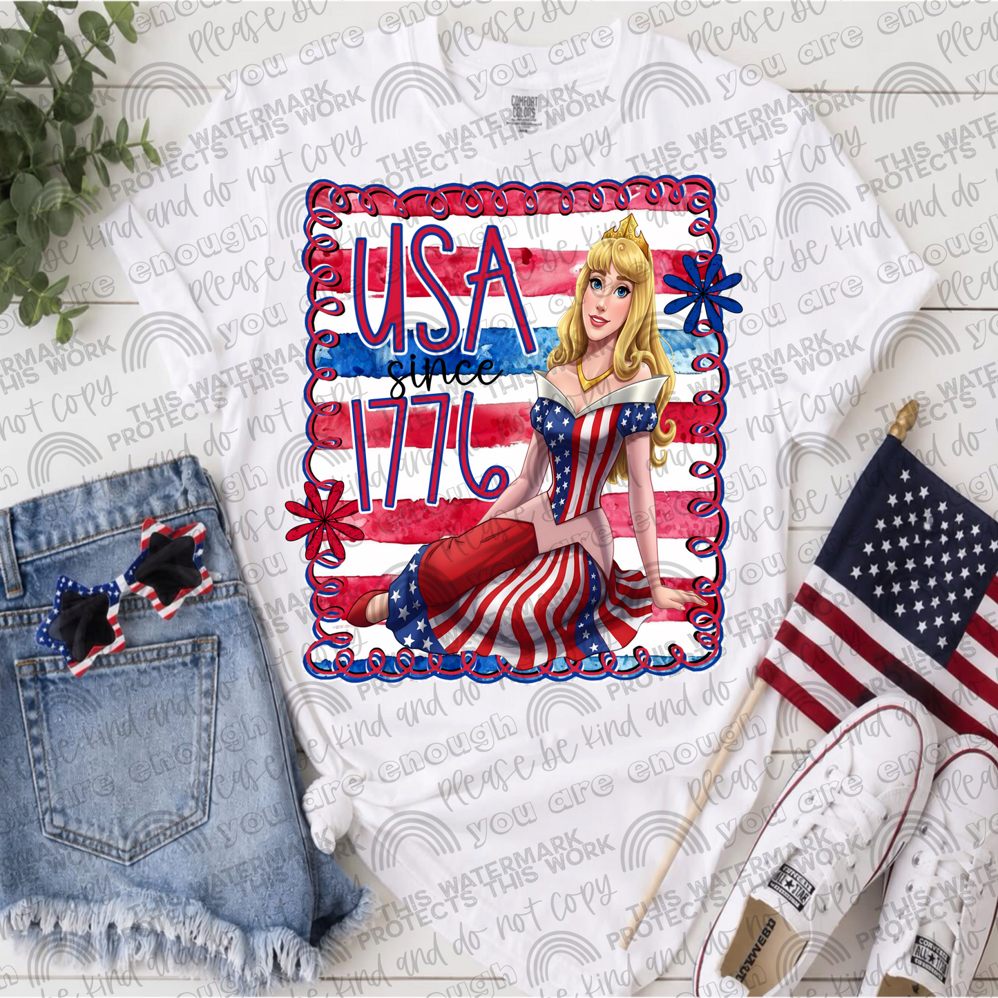 Princesses USA Since 1776 Bundle- 17 PNG Files