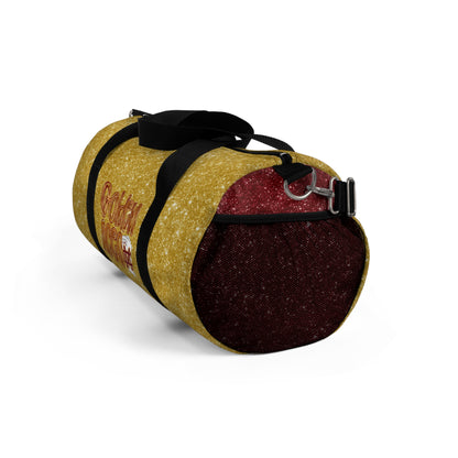 Golden Aces Faux Glitter Duffel Bag
