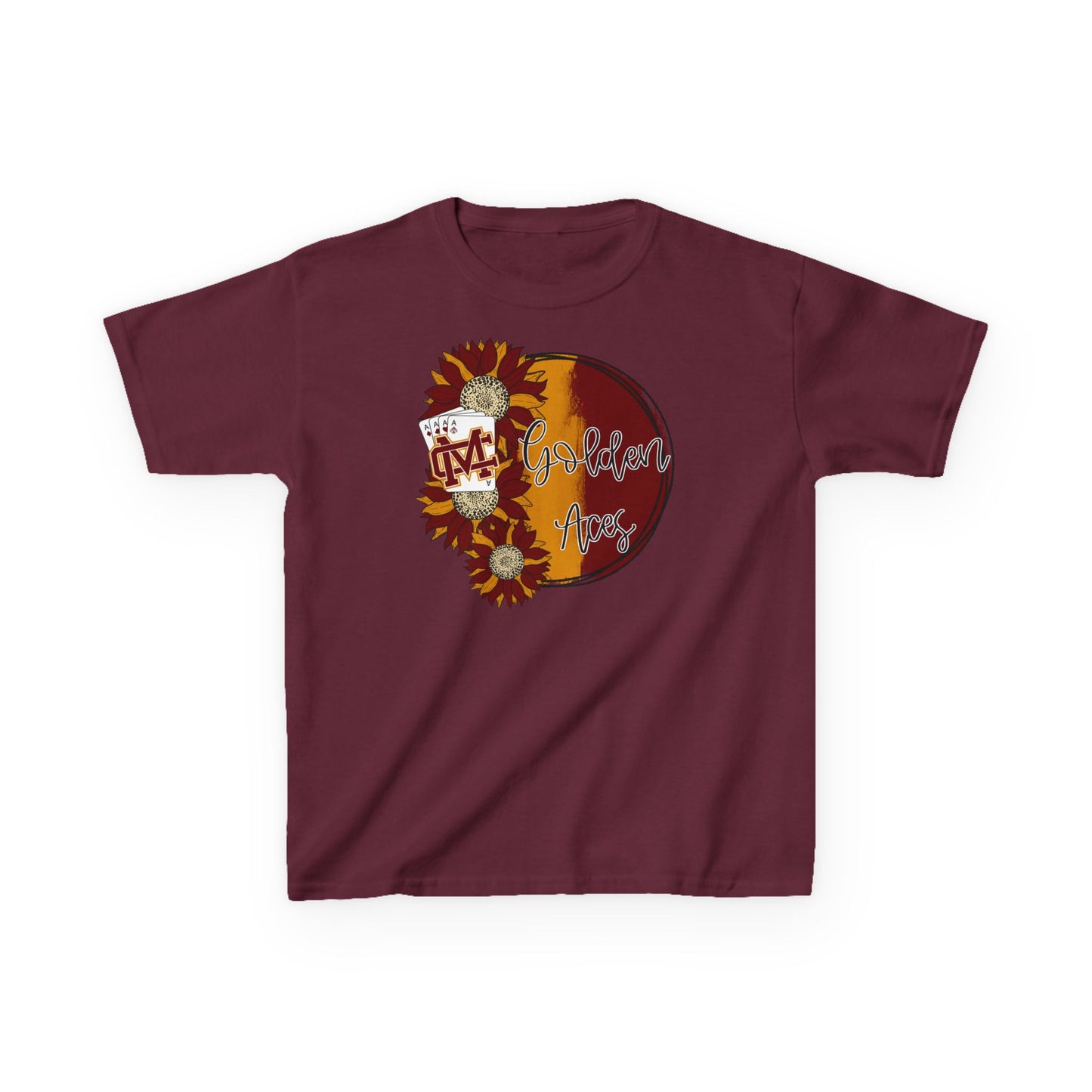 Golden Aces Sunflowers Kids Heavy Cotton™ Tee
