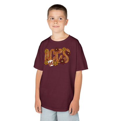 Aces Floral Brushstrokes Kids Heavy Cotton™ Tee