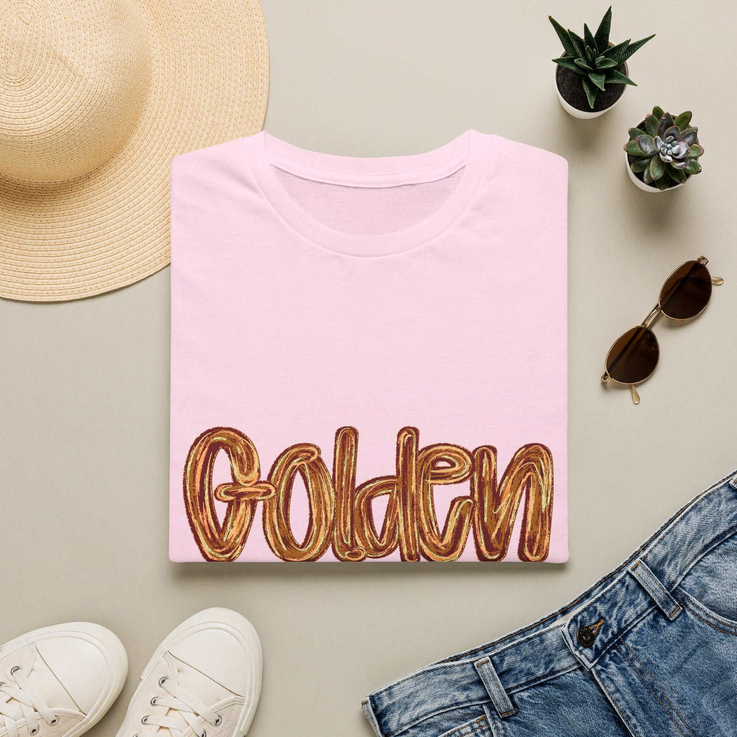 Golden Aces Brushstrokes Adult Unisex Softstyle T-Shirt
