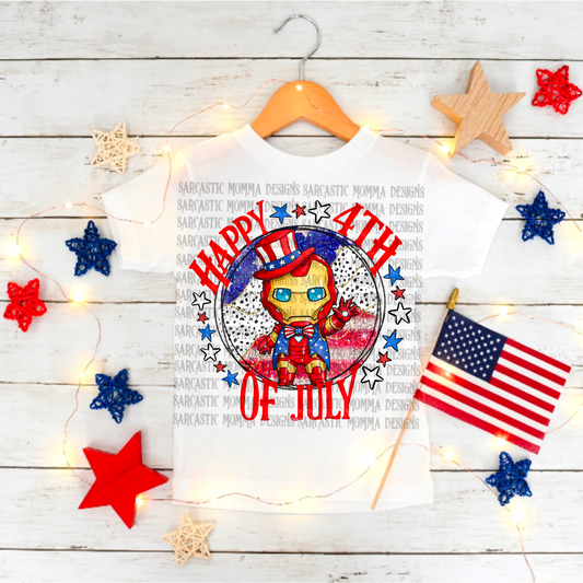 Happy 4th of July Iron Man PNG File