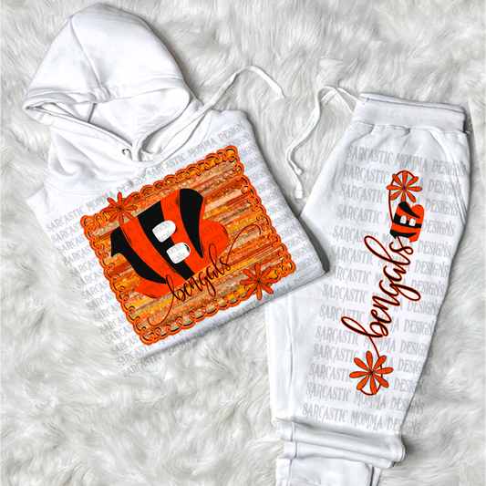 Bengals Framed with Matching Sleeve- 2 PNG Files