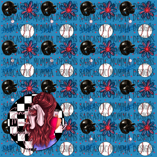 Dodgers Floral Seamless File