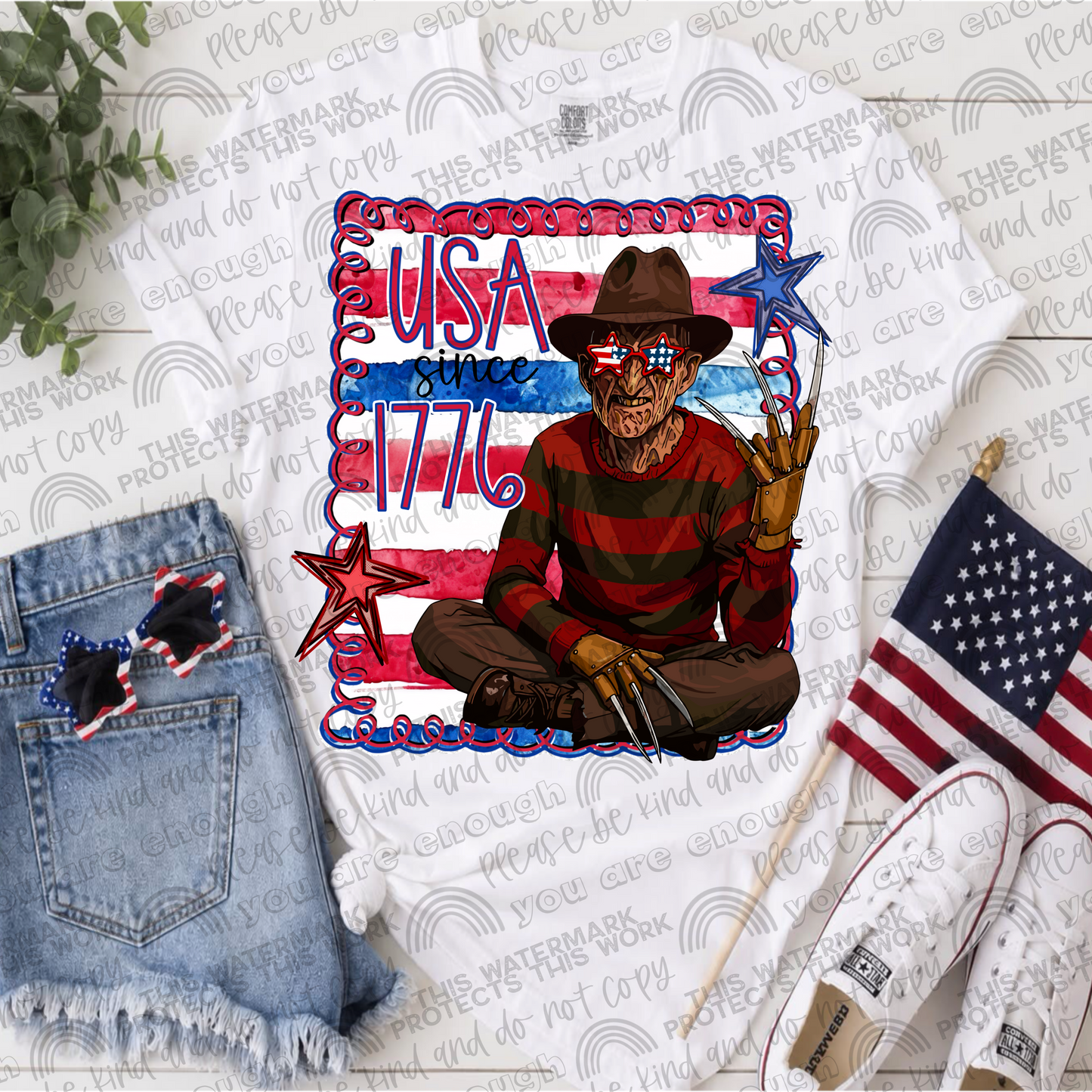 Horror USA Since 1776 Bundle- 7 PNG Files