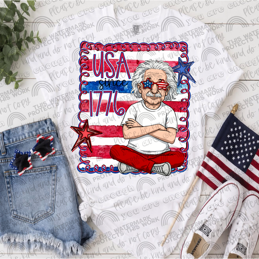Einstein USA Since 1776 PNG File
