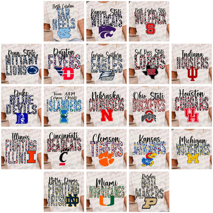 Leopard College Football Bundle- 54 PNG Files