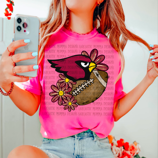 Cardinals Floral PNG File