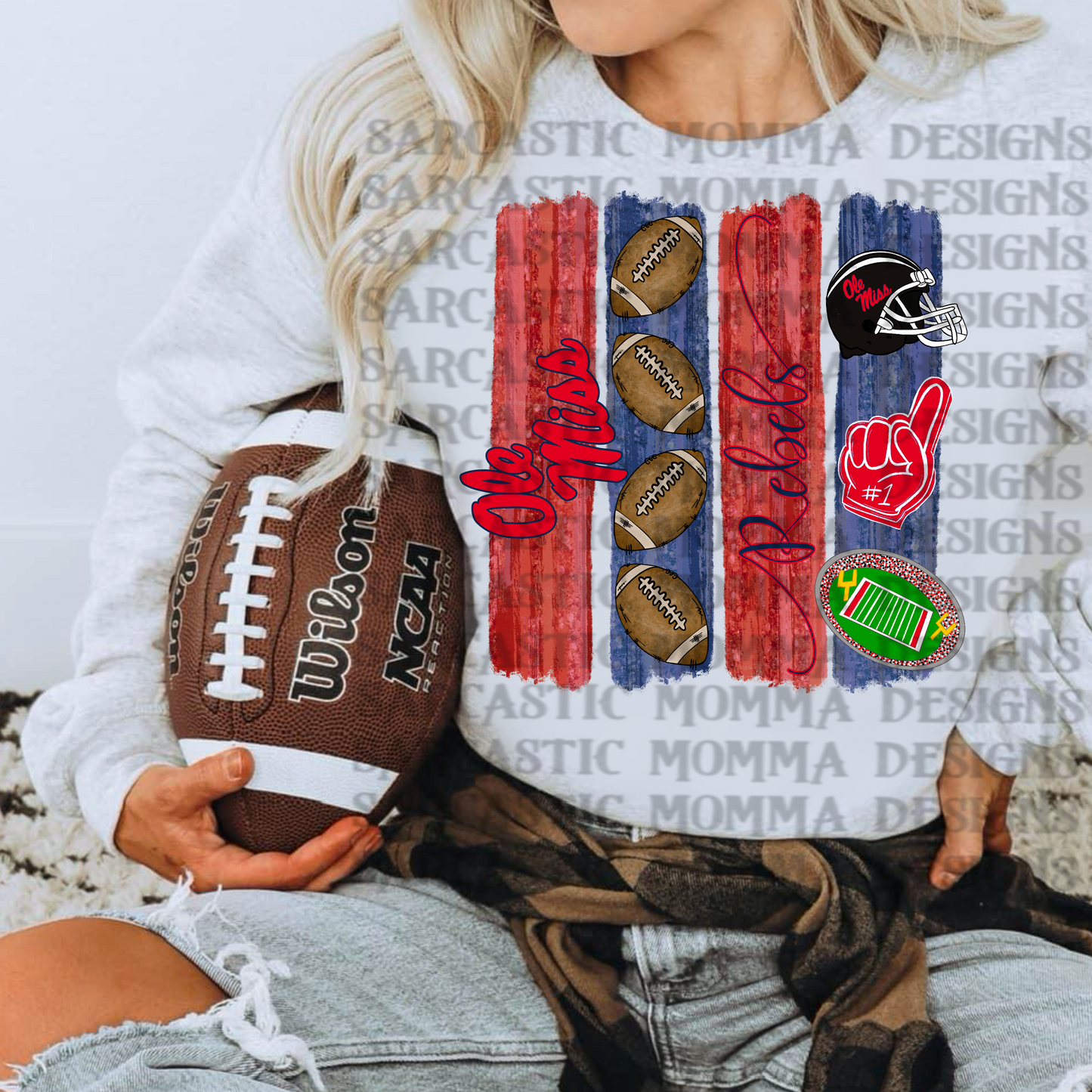Ole Miss Rebels Brushstrokes PNG File