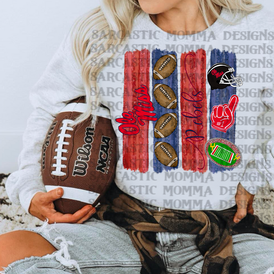 Ole Miss Rebels Brushstrokes PNG File