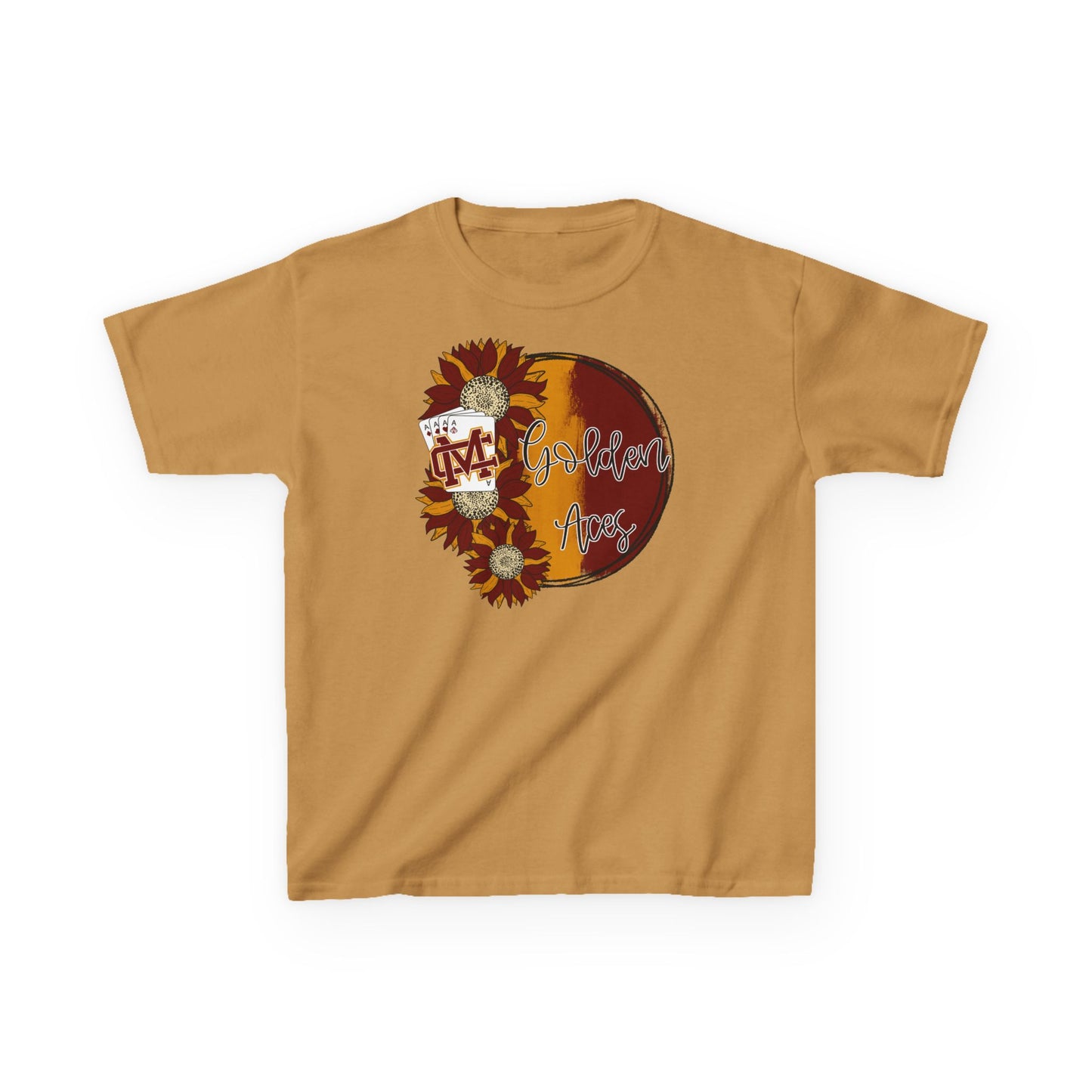 Golden Aces Sunflowers Kids Heavy Cotton™ Tee