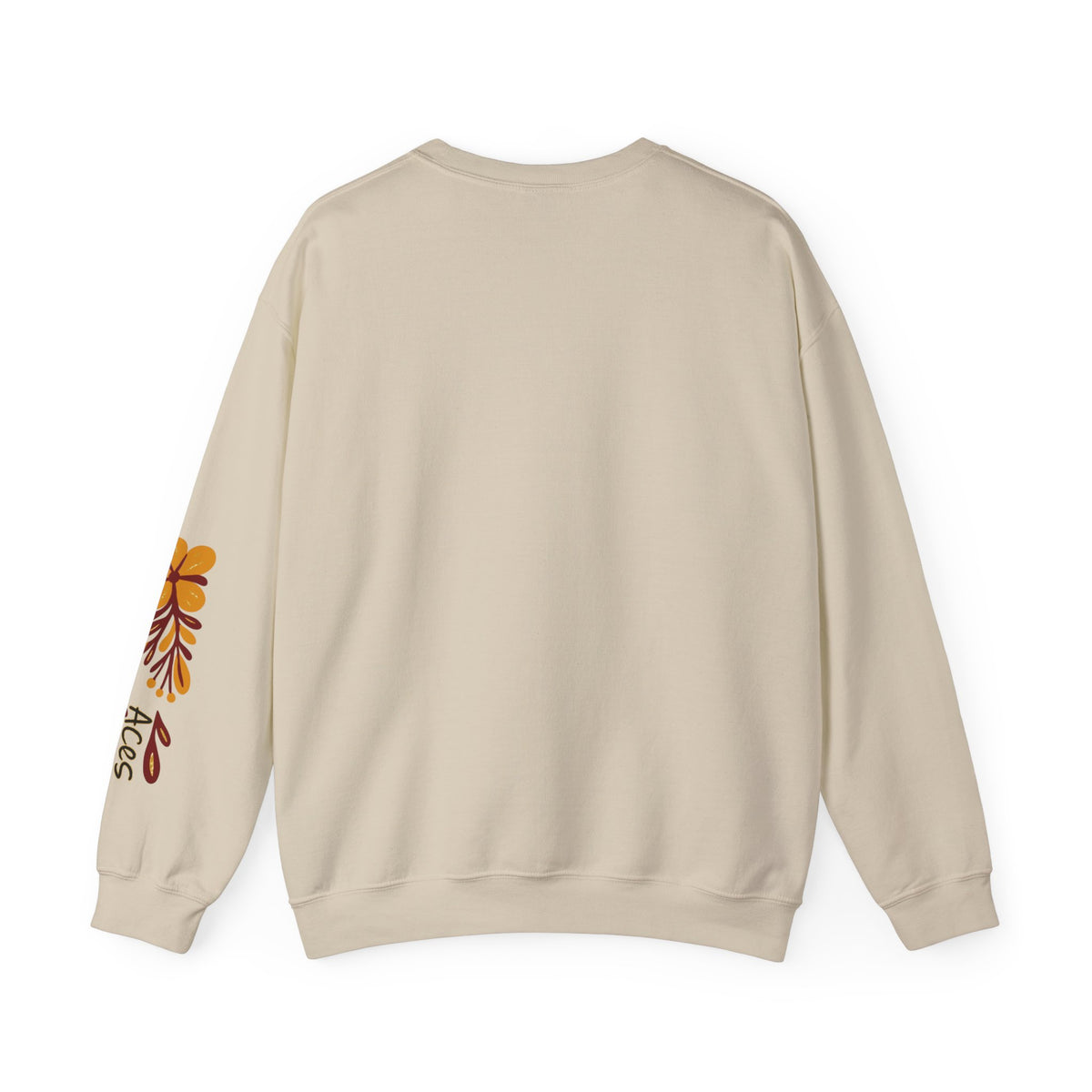 Aces Floral with Sleeve Design Unisex Heavy Blend™ Crewneck Sweatshirt