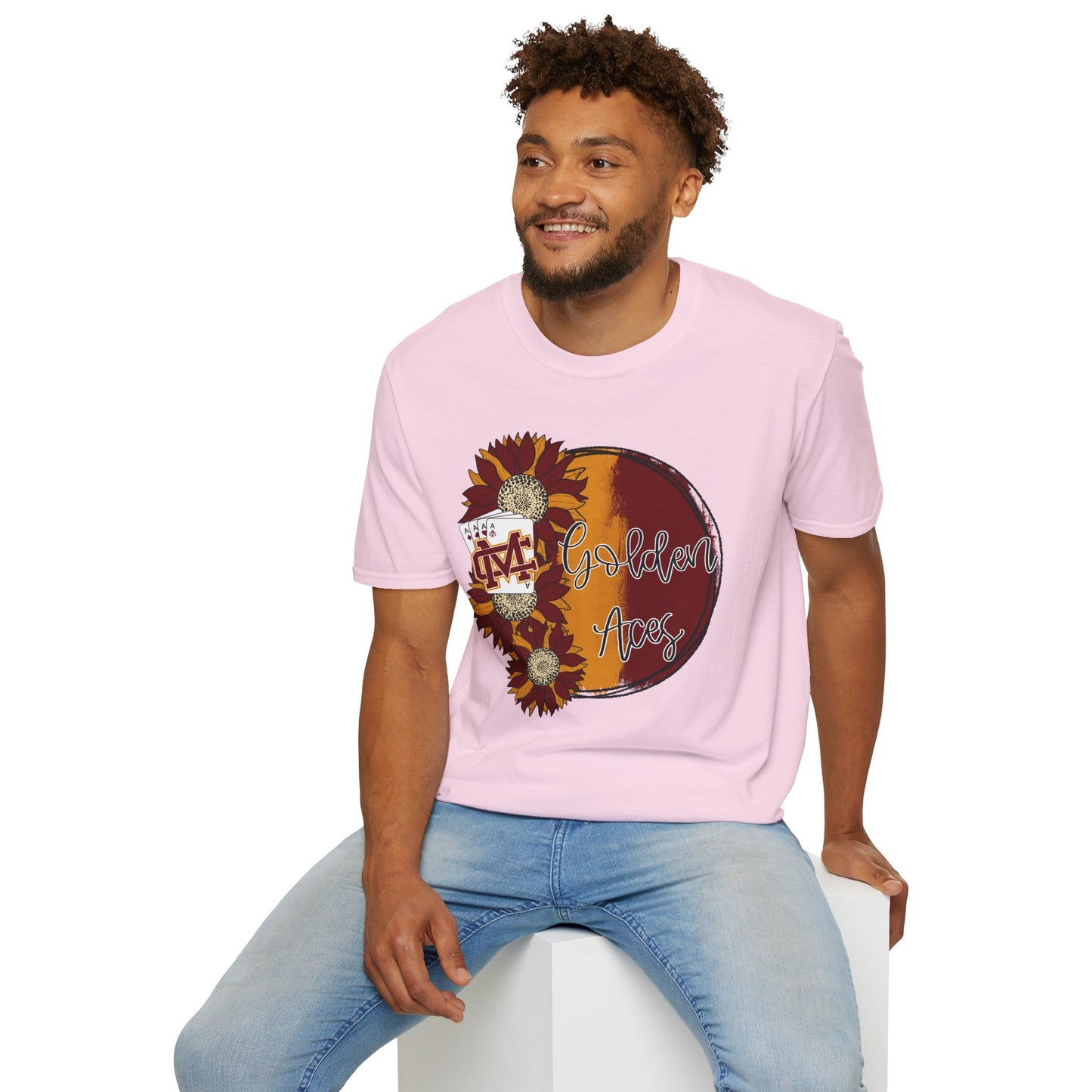 Golden Aces Sunflowers Adult Unisex Softstyle T-Shirt