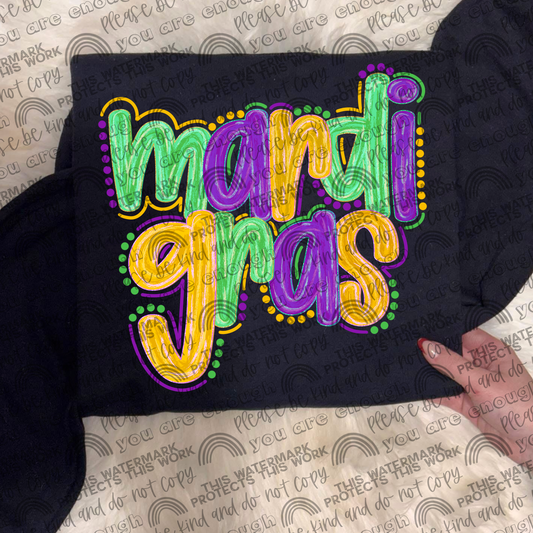 Mardi Gras Dots PNG File