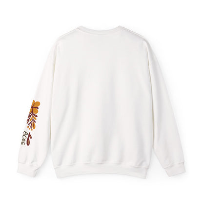 Aces Floral with Sleeve Design Unisex Heavy Blend™ Crewneck Sweatshirt