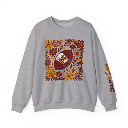 Aces Floral with Sleeve Design Unisex Heavy Blend™ Crewneck Sweatshirt
