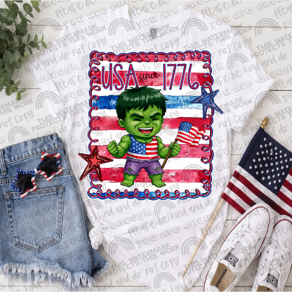 Superhero USA Since 1776 Bundle- 10 PNG Files