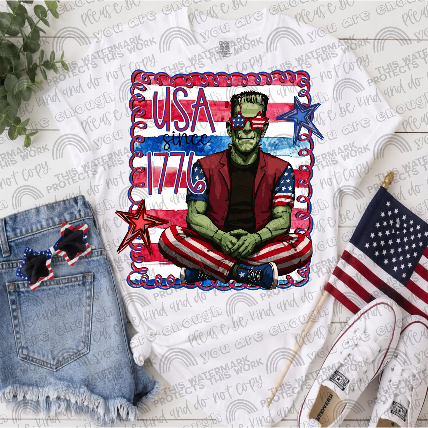 Horror USA Since 1776 Bundle- 7 PNG Files