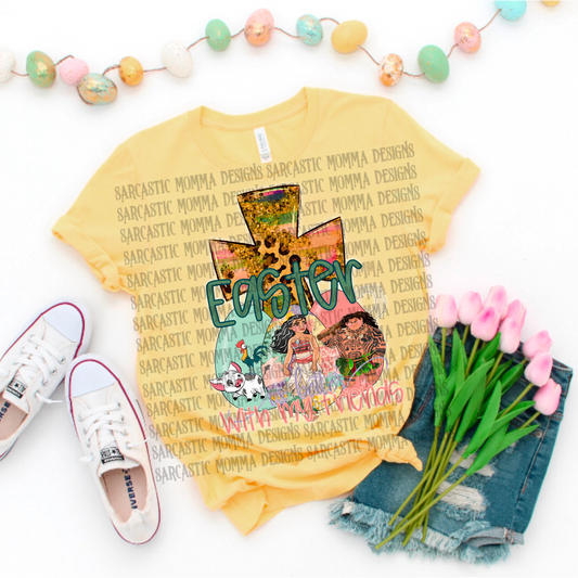 Moana Easter Is Better With My Friends PNG File
