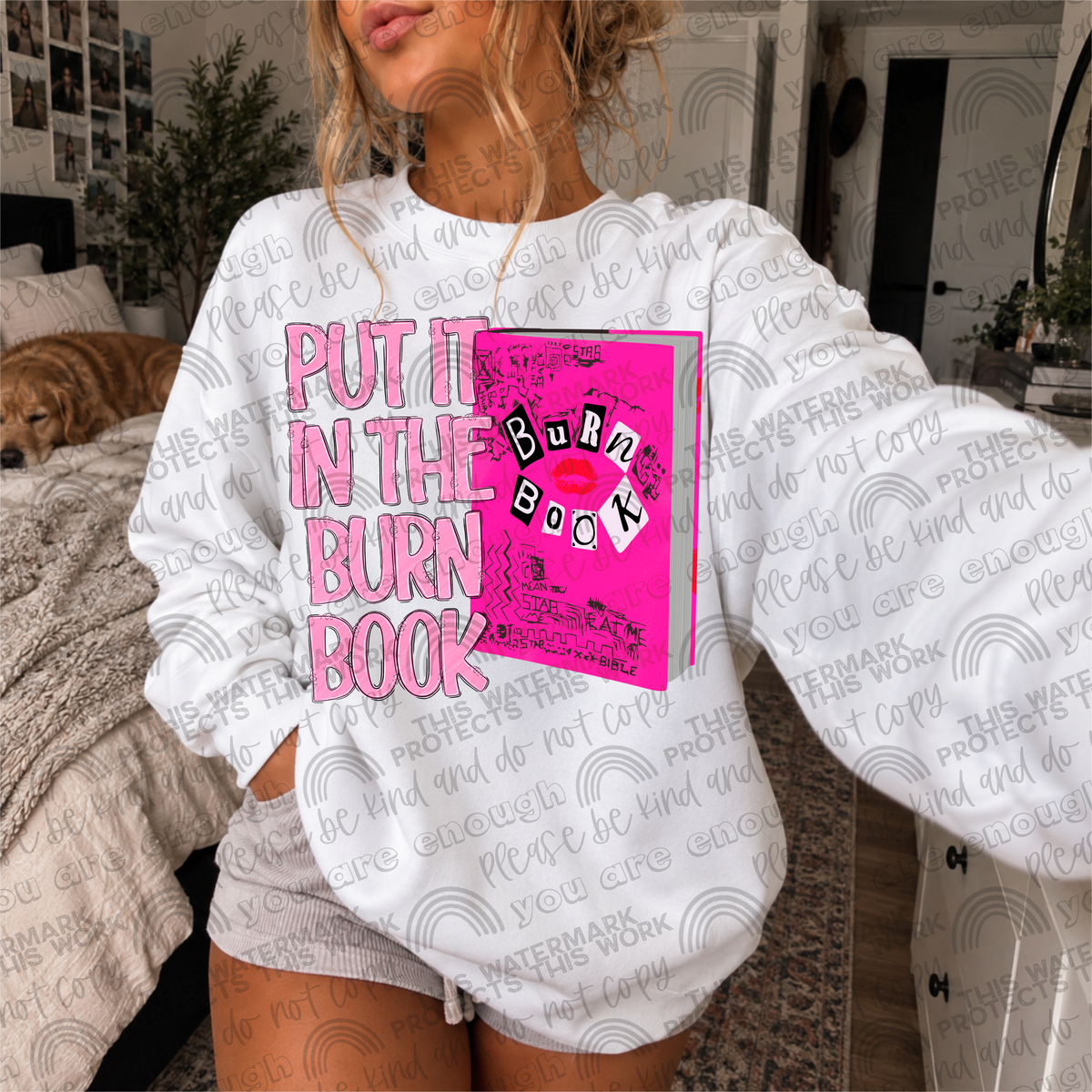 Put It In The Burn Book MG PNG File