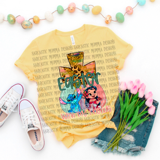 Lilo & Stitch Easter Is Better With My Friends PNG File