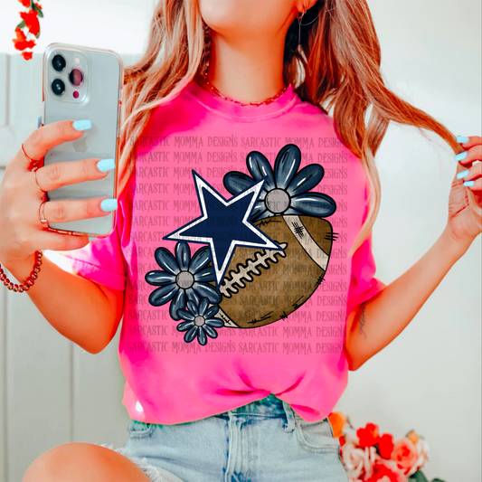 Cowboys Floral PNG File