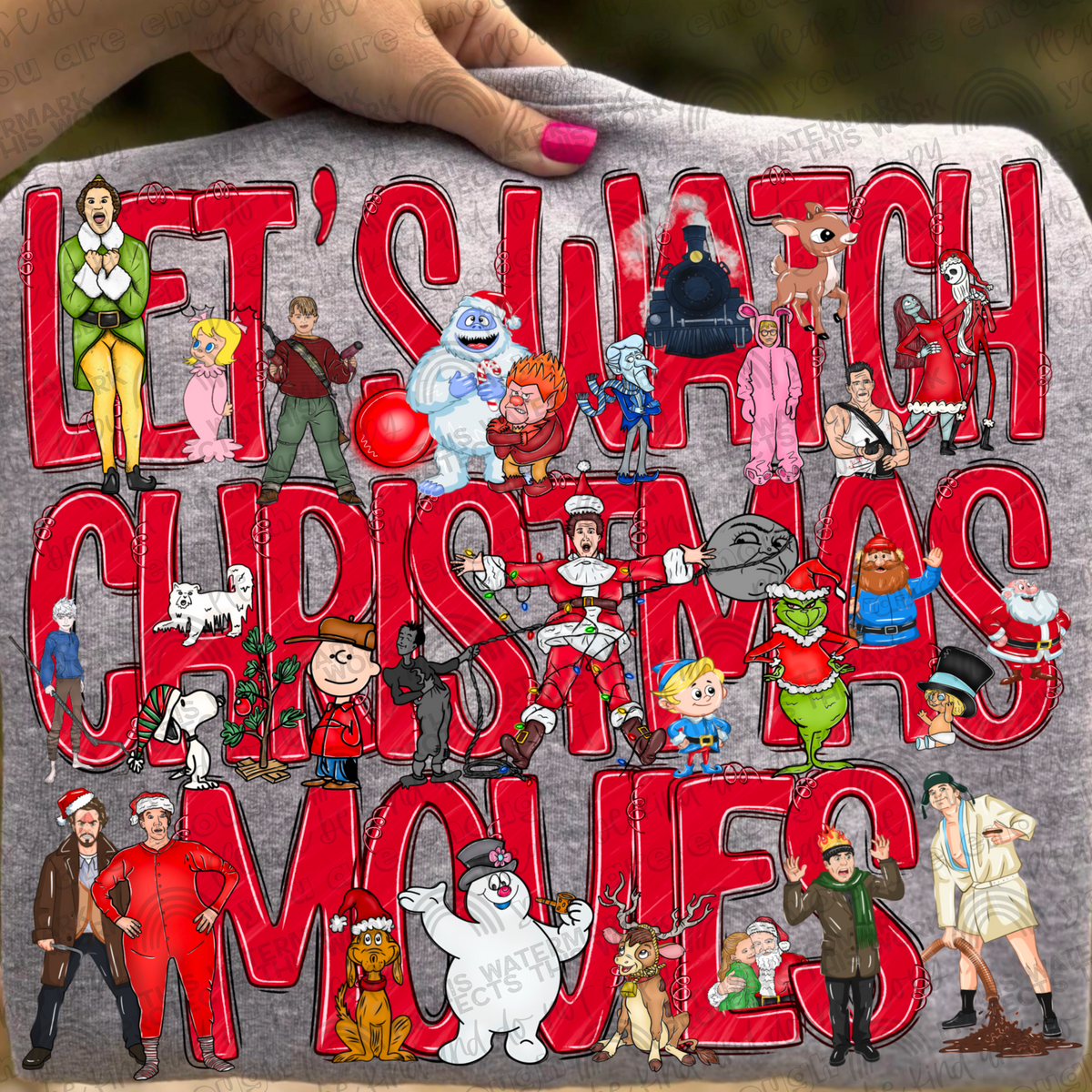 Christmas Movie Titles Bundle- 11 PNG File