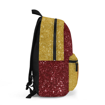 Golden Aces Faux Glitter Backpack