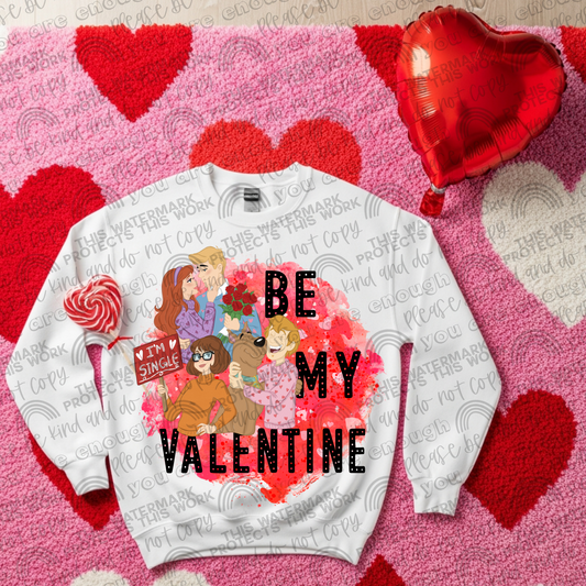 Scooby Gang Be My Valentine- 2 PNG Files