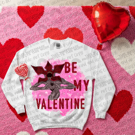 Stranger Things Demogorgon Be My Valentine- 2 PNG Files