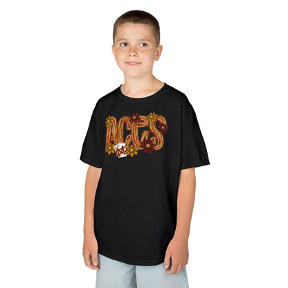 Aces Floral Brushstrokes Kids Heavy Cotton™ Tee