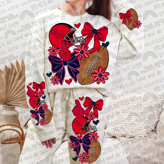 Ole Miss Bows with Pocket and Sleeve- 3 PNG Files