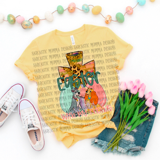 Lady and the Tramp Easter Is Better With My Friends PNG File