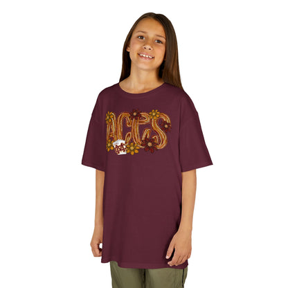 Aces Floral Brushstrokes Kids Heavy Cotton™ Tee