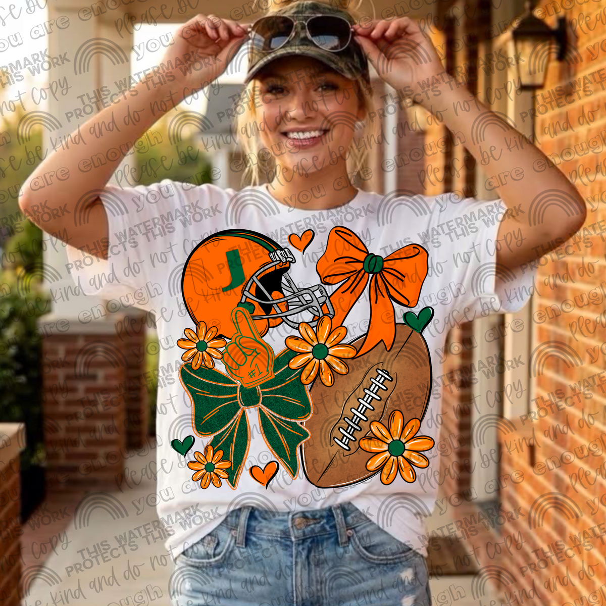 Pro and College Football Bows Bundle with Matching Sleeves and Pockets- 60 Teams- 180 PNG Files