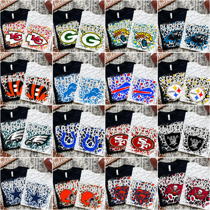 Leopard Background Pro Football Bundle- 32 PNG Files