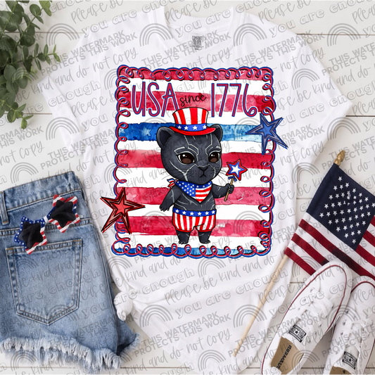 Black Panther USA Since 1776 PNG File
