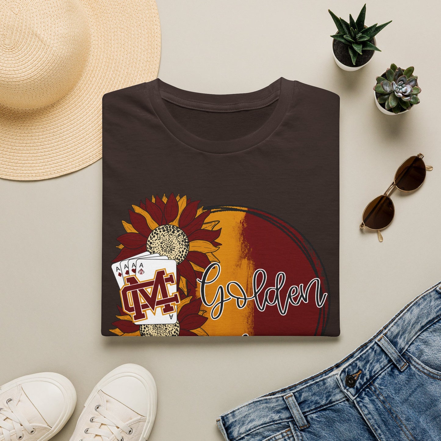 Golden Aces Sunflowers Adult Unisex Softstyle T-Shirt