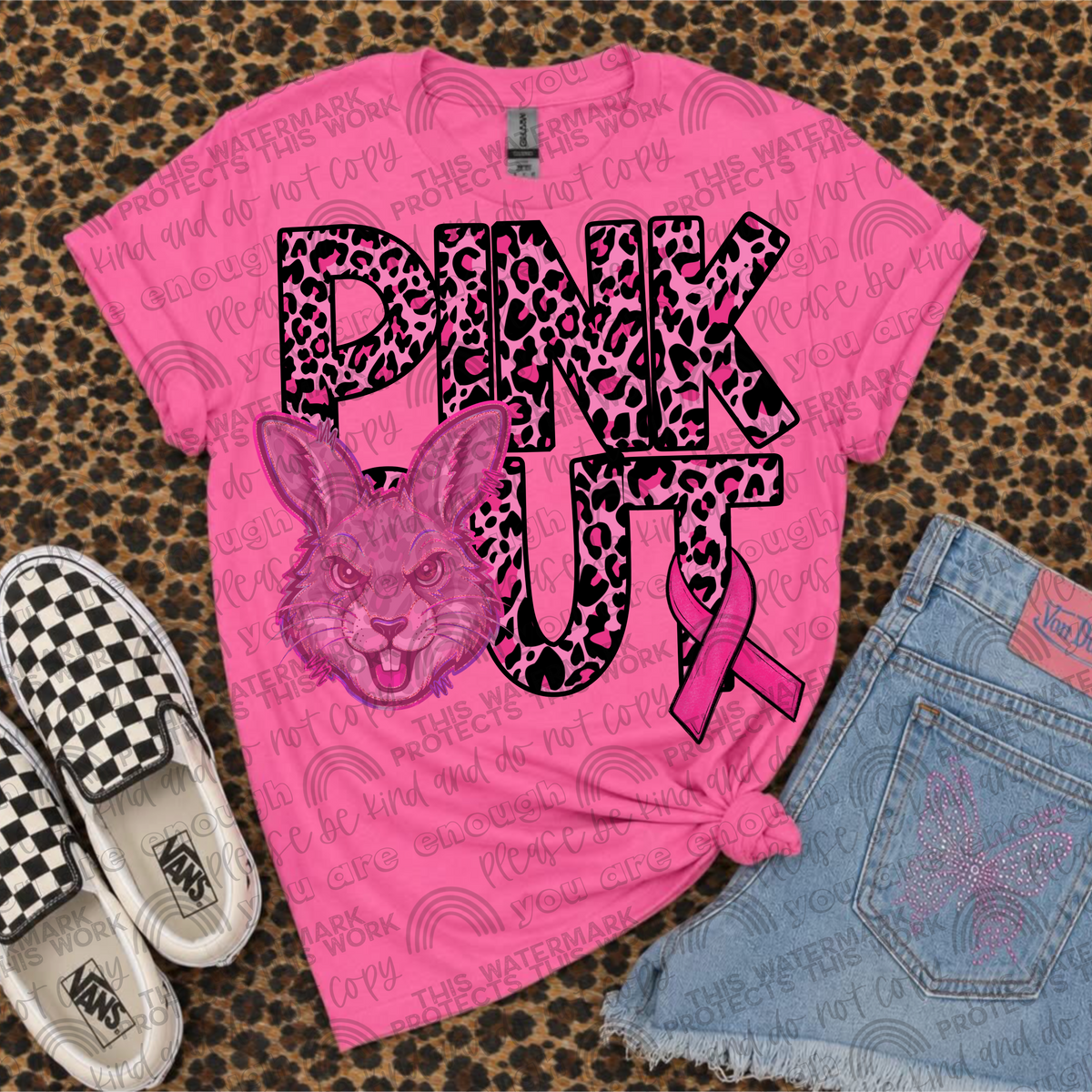 Pink Out Mascot Jackrabbits PNG File