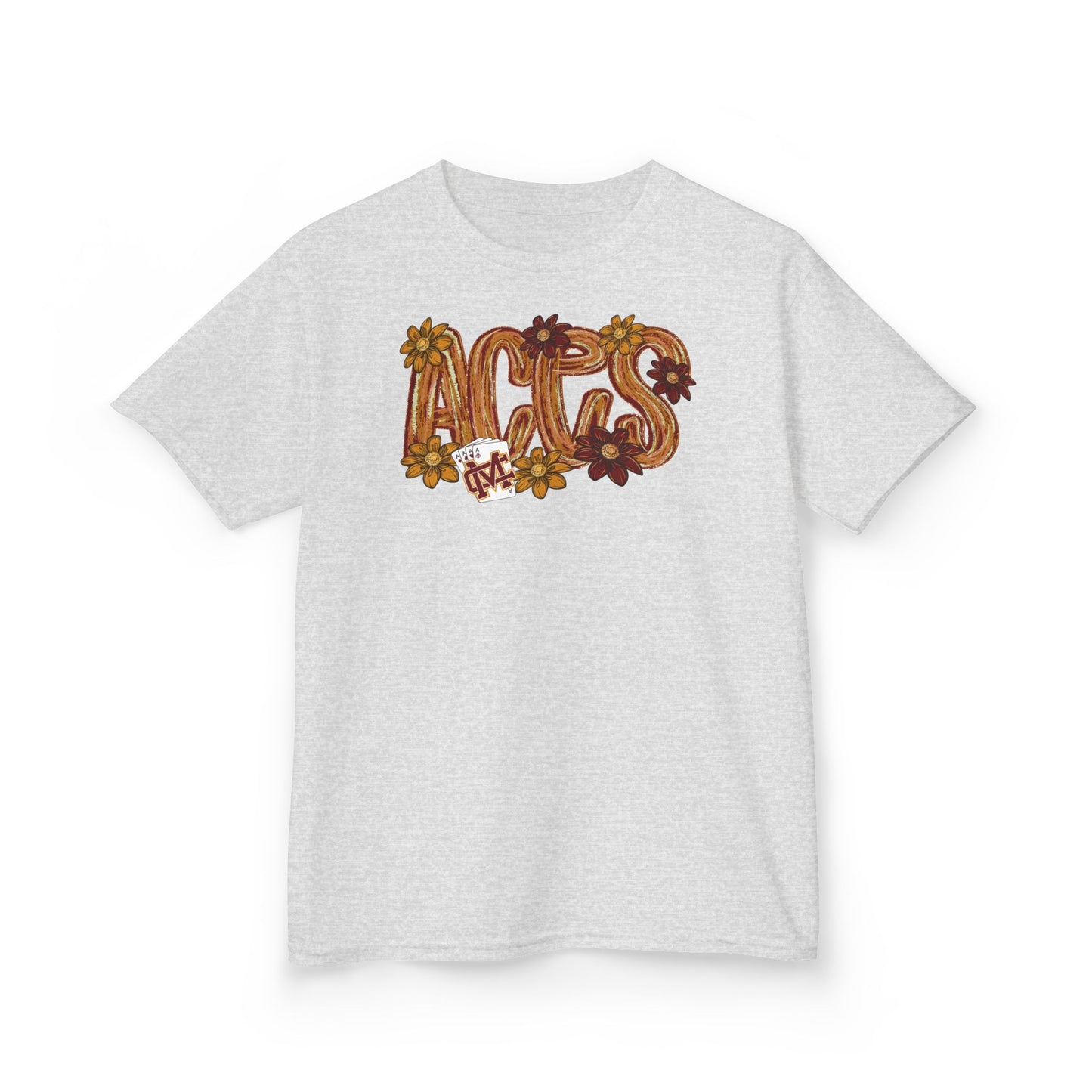 Aces Floral Brushstrokes Kids Heavy Cotton™ Tee