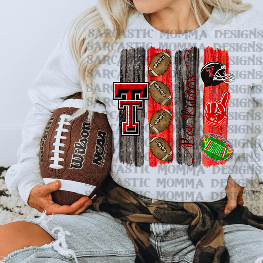 Red Raiders Brushstrokes PNG File