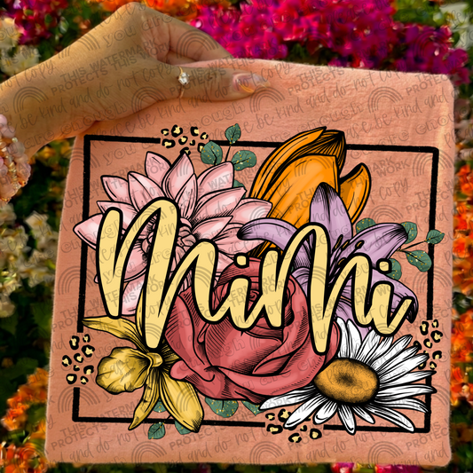 Mimi Leopard Floral Front & Back- 2 PNG Files